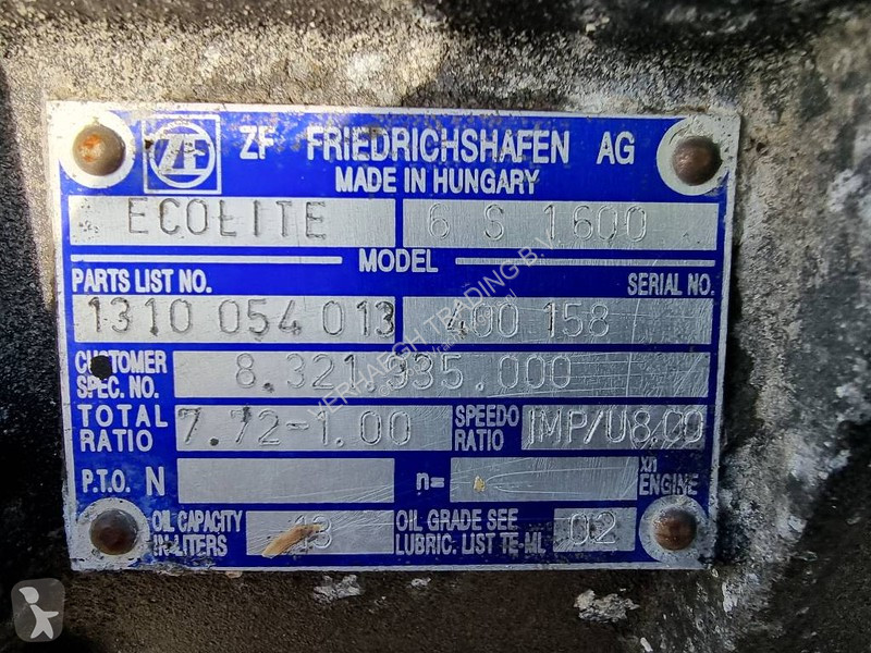 Vrachtwagenonderdelen ZF 6 S 1600