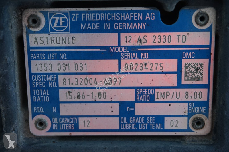 Vrachtwagenonderdelen ZF 12AS2330TD 81 32004-6397