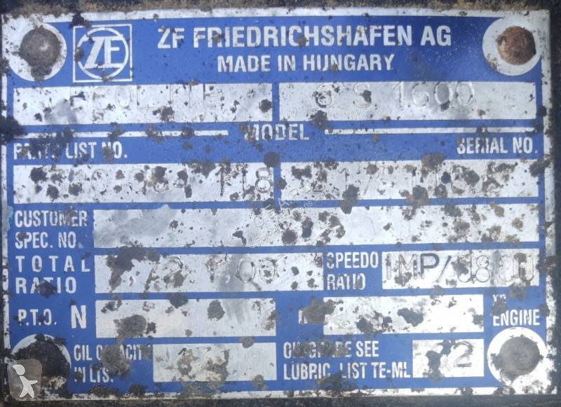 Reservdelar lastbilar ZF BV 6S1600