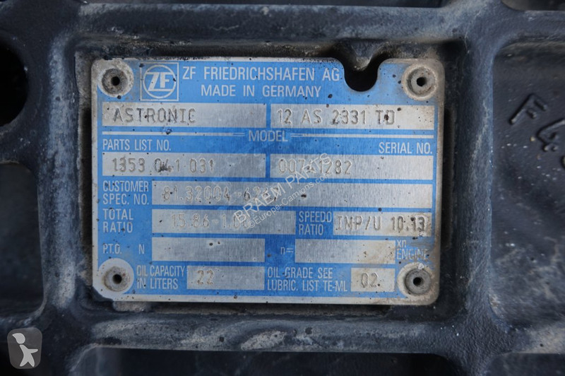 Vrachtwagenonderdelen ZF 12AS2331DD+INT3