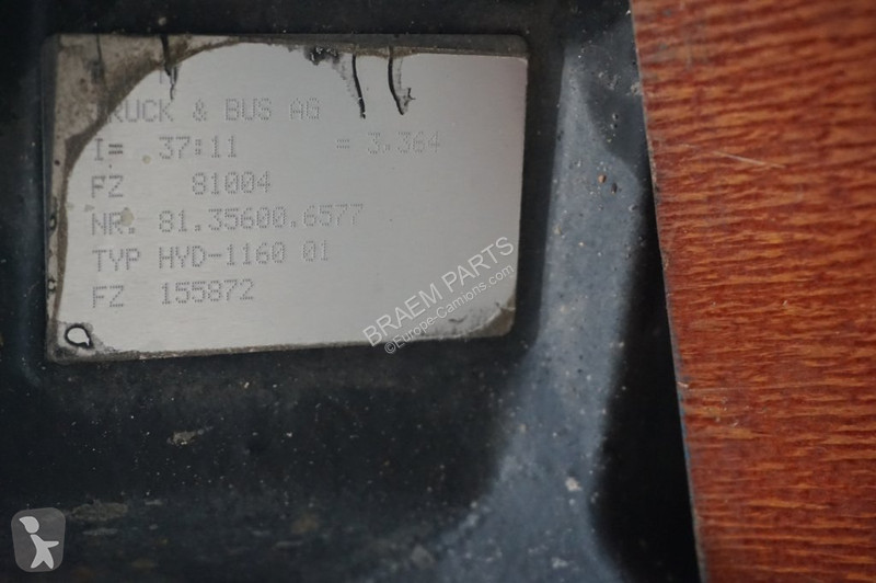 Reservdelar lastbilar MAN HYD-1160-01 37/11