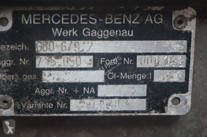 Reservdelar lastbilar Mercedes G6-60 MPS...