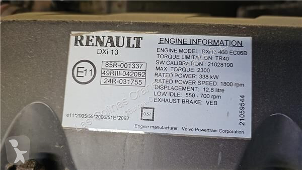 Piese camioane Renault Moteur Volvo DXI13 460...