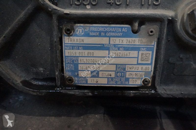 Reservdelar lastbilar ZF 12TX2620DD TGX...
