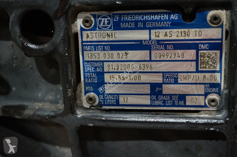 Reservdelar lastbilar ZF 12AS2130DD TGS...