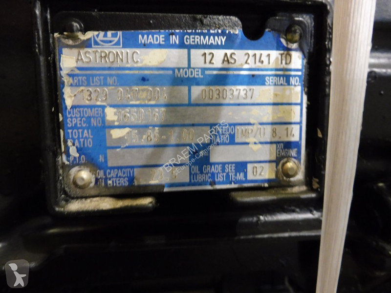 Reservdelar lastbilar ZF 12AS2141TD+IT DAF