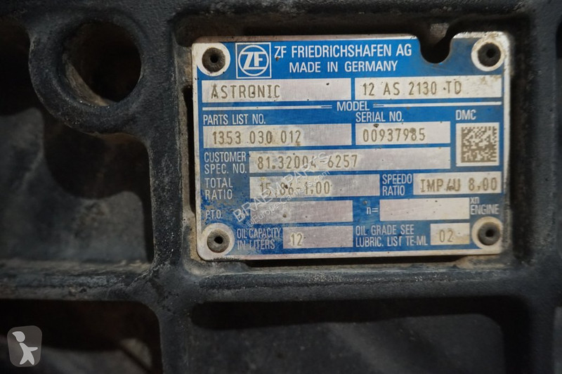 Reservdelar lastbilar ZF 12AS2130DD TGS...