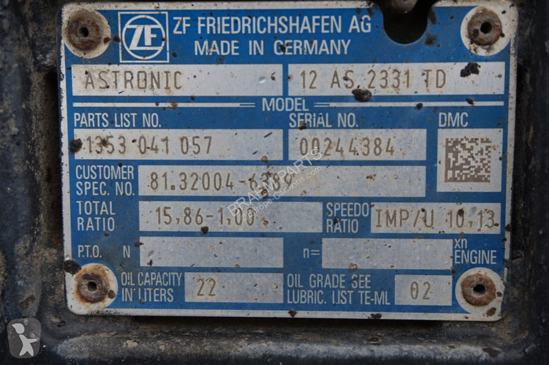 Vrachtwagenonderdelen ZF 12AS2331DD+INT3...
