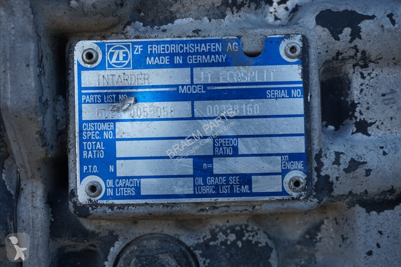 Piese camioane ZF 16S1821OD+INT 81.32003.6673