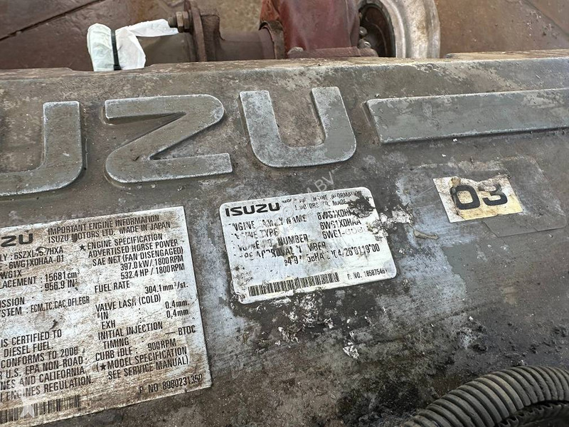 Náhradní díly pro kamiony Isuzu 6WG1X 250hours...