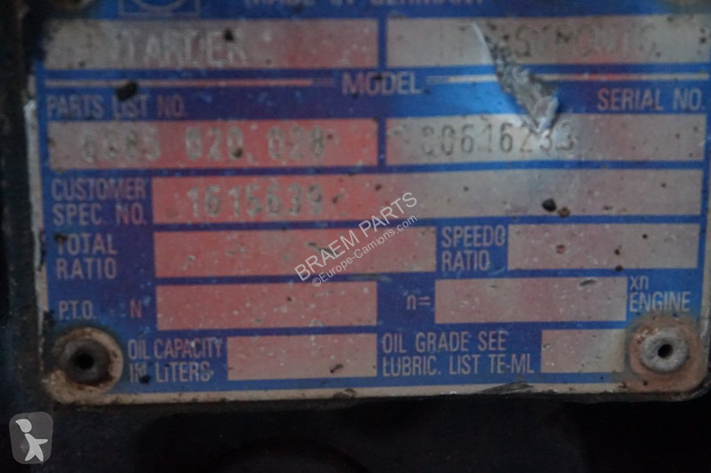 Peças pesados ZF 12AS2131TD+IT 81.32004-6086