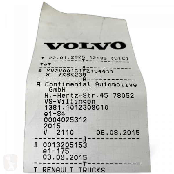 Peças pesados Volvo FE (01.13-)