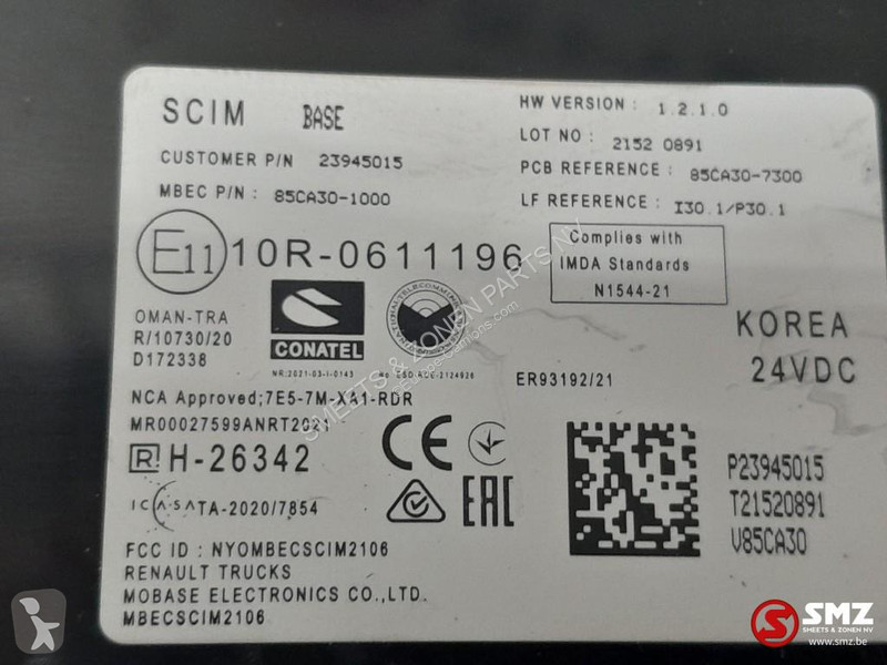 Reservdelar lastbilar Renault Occ ECU ECS...