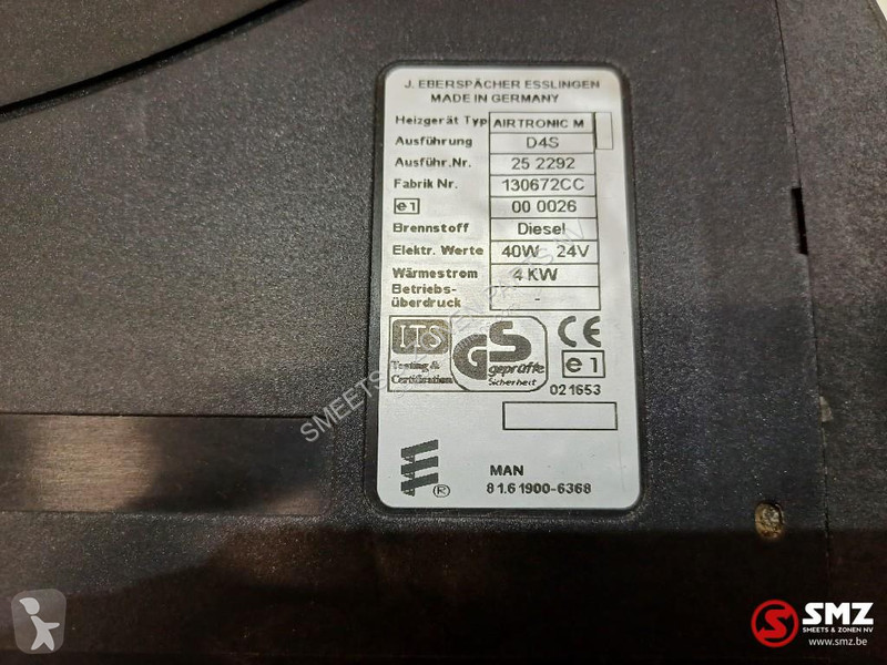 Reservdelar lastbilar MAN Occ standverwarming...