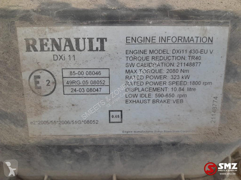 Náhradní díly pro kamiony Renault Occ motor...