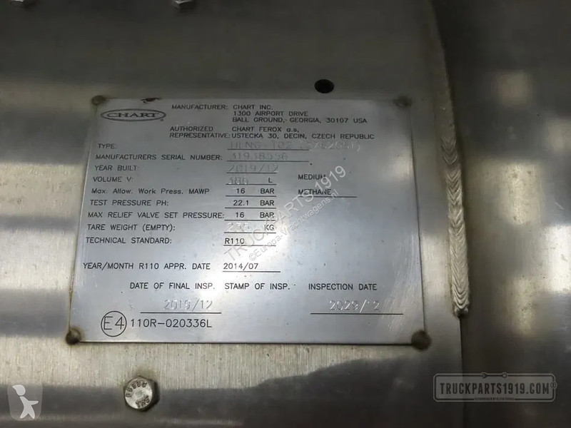 Peças pesados Scania 28587 LNG tank 352L