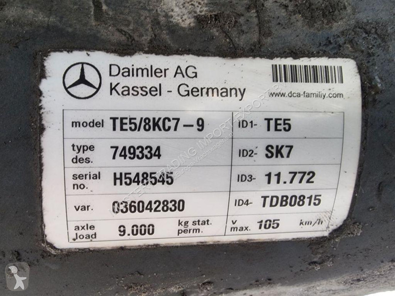 قطع غيار الآليات الثقيلة Mercedes Daimler TE5...
