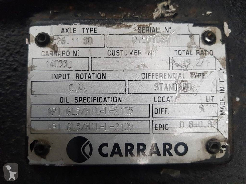 قطع غيار الآليات الثقيلة Carraro...