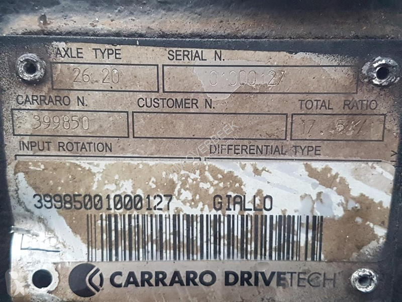 قطع غيار الآليات الثقيلة Manitou 160ATJ-Carraro...