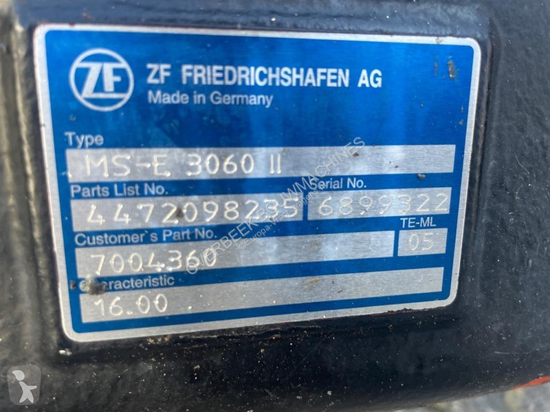قطع غيار الآليات الثقيلة ZF MS - E3060...