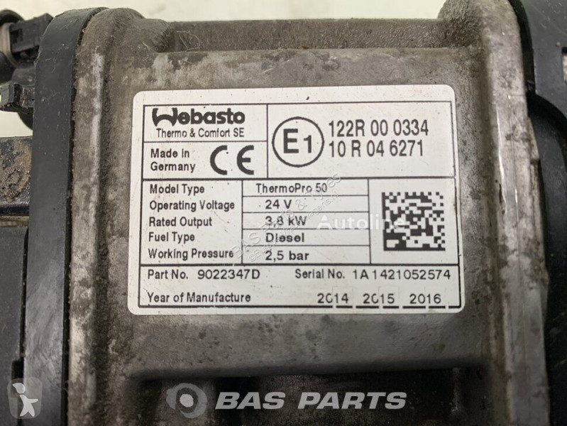 قطع غيار الآليات الثقيلة Webasto TP50 Parking