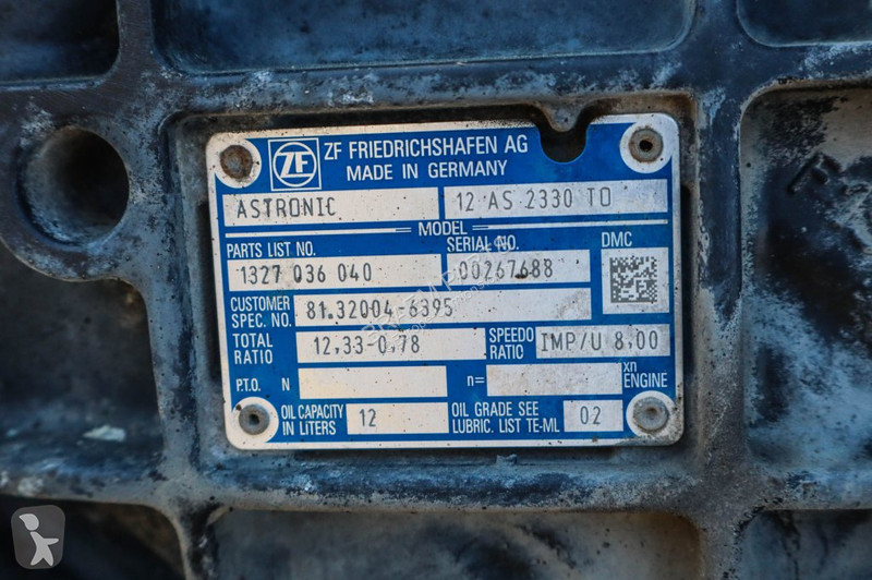 Náhradní díly pro kamiony ZF 12AS2330OD TGS 8x4...