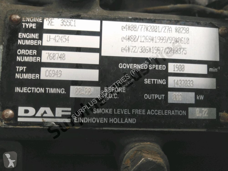 قطع غيار الآليات الثقيلة DAF 95480