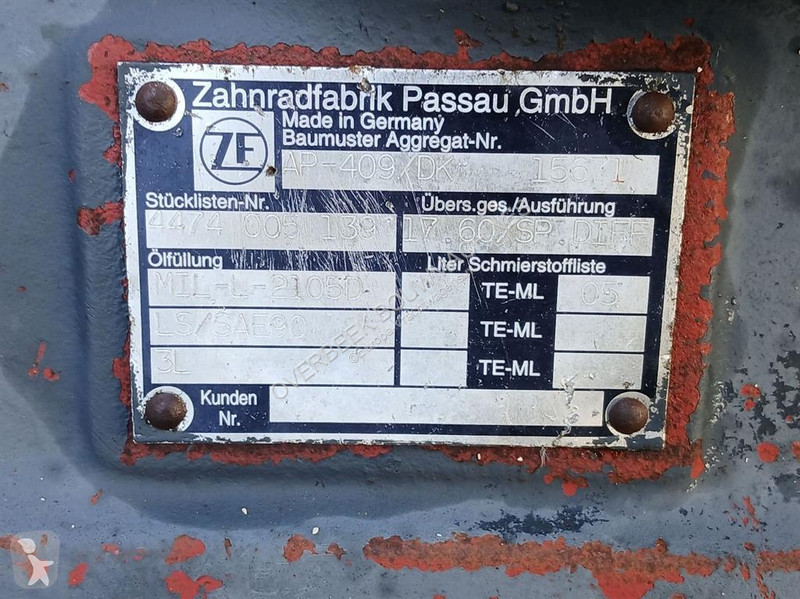 Запчасти для грузовика Ahlmann AZ200-ZF...