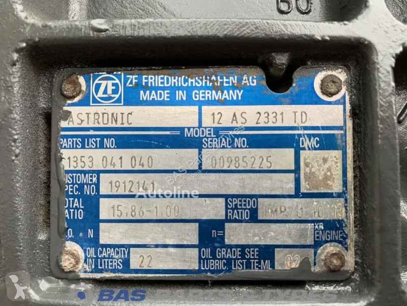 Запчасти для грузовика ZF DAF 12AS2331 TD AS...