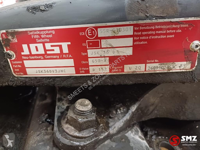 Запчасти для грузовика Jost Occ koppelschotel +...
