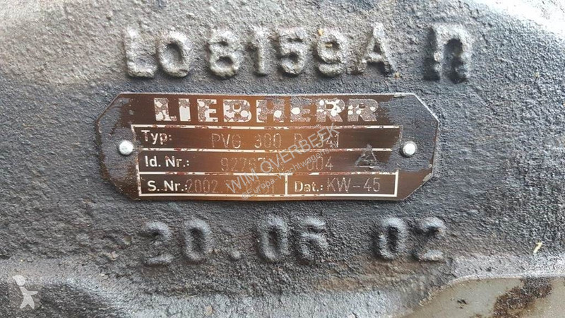Запчасти для спецтехники Liebherr PVG 300 B 341