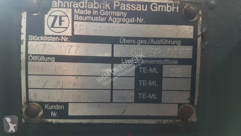 قطع غيار الأشغال العمومية ZF APL-R755 -...