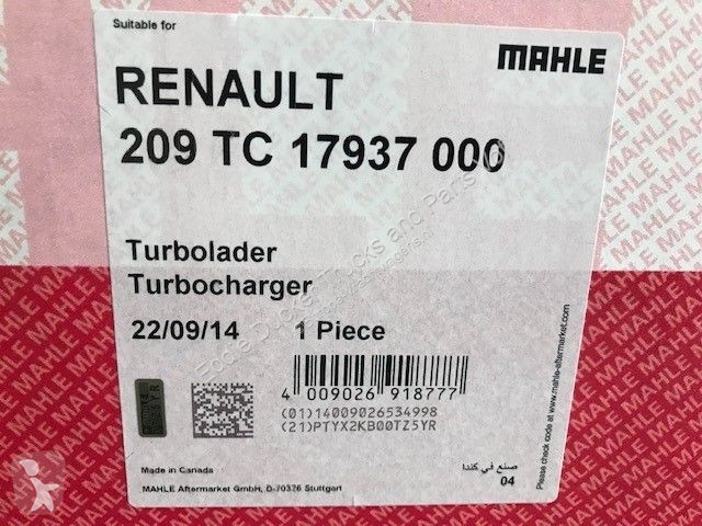 Vrachtwagenonderdelen Renault 5001844075 TURBO...