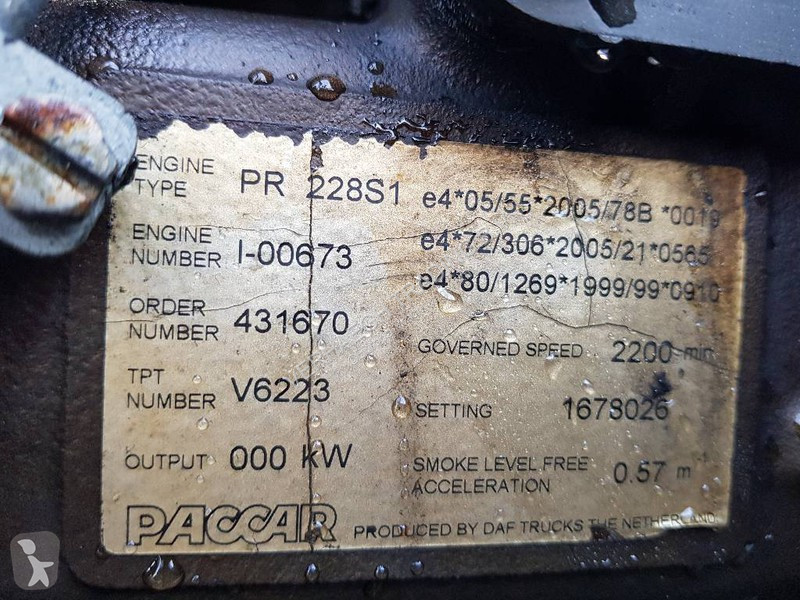 Vrachtwagenonderdelen Paccar PR228S1