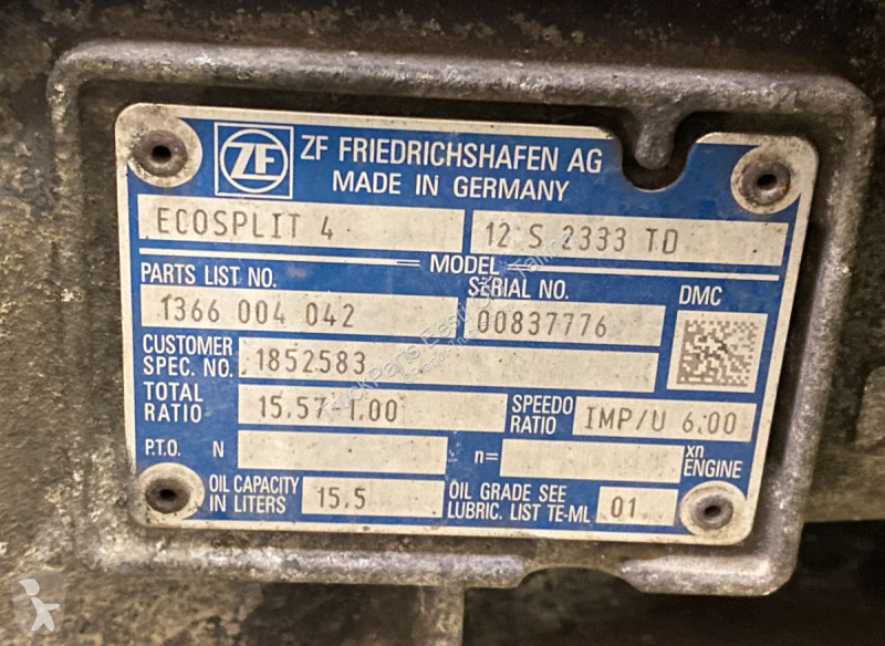 Pièces poids lourds DAF (01.14-)