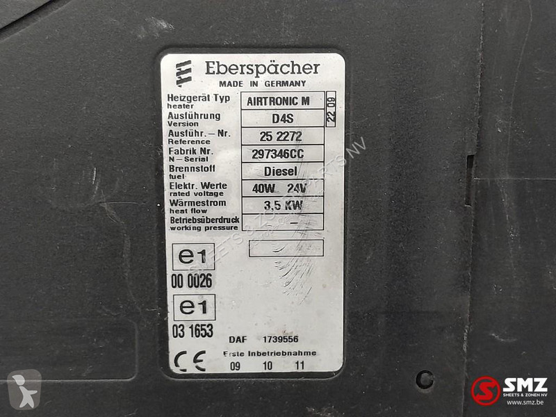 Reservdelar lastbilar DAF Occ standverwarming...