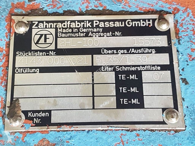 قطع غيار الآليات الثقيلة Liebherr A932-ZF...