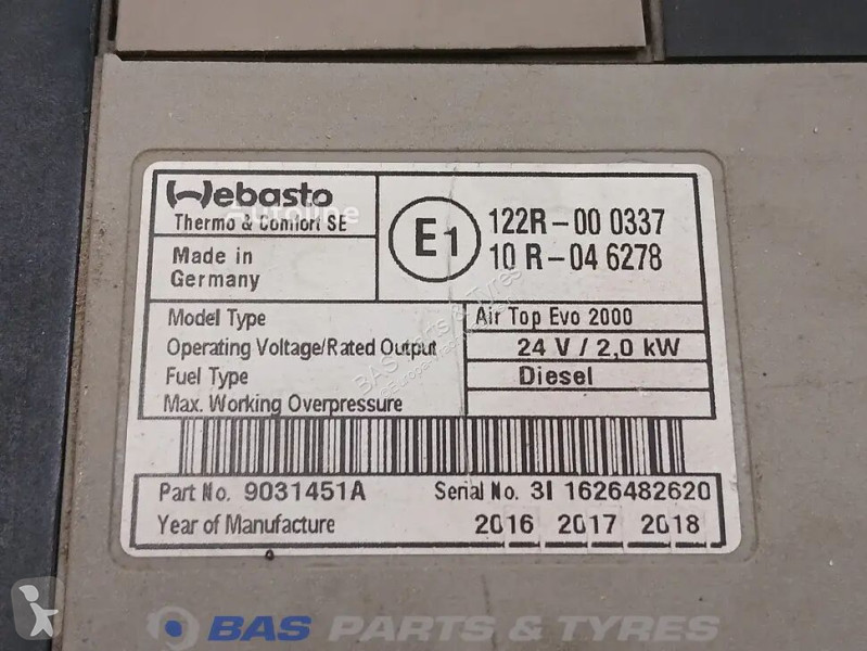 قطع غيار الآليات الثقيلة Webasto AirTop Evo...
