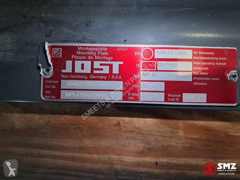 قطع غيار الآليات الثقيلة Jost Occ koppelschotel...