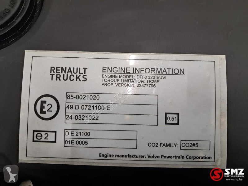 قطع غيار الآليات الثقيلة Renault Occ motor DTI...
