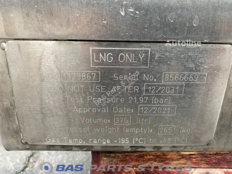 Teherautó-alkatrészek Scania LNG tank 340 Liter