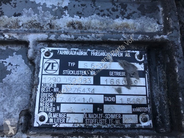 Pièces poids lourds DAF 0276434 ZF S6-36 RATIO...