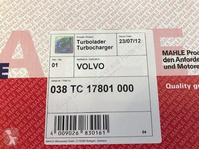Náhradní díly pro kamiony Volvo 4038894 TURBO...