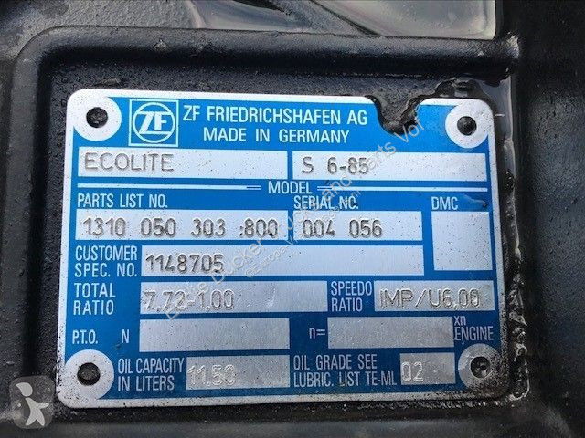 Reservdelar lastbilar DAF ZF ECOLITE S 6-85...