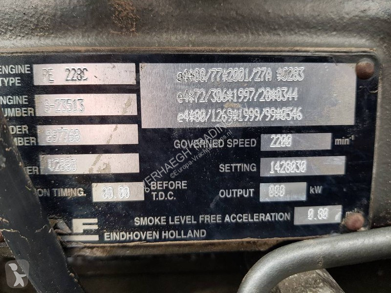 Pièces poids lourds DAF PE228C