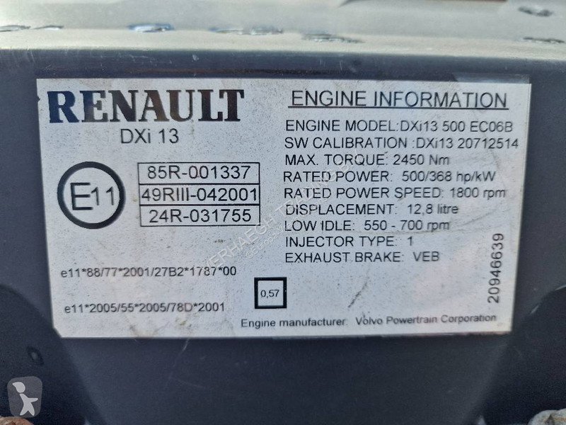 Reservedele til lastbil Renault DXI13