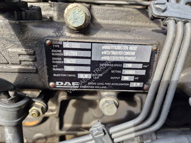 Pièces poids lourds DAF XE 315 C1