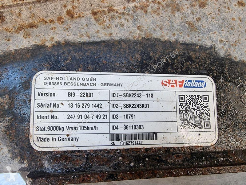 Náhradní díly stavba SAF BI9 SAF - Disc brakes...