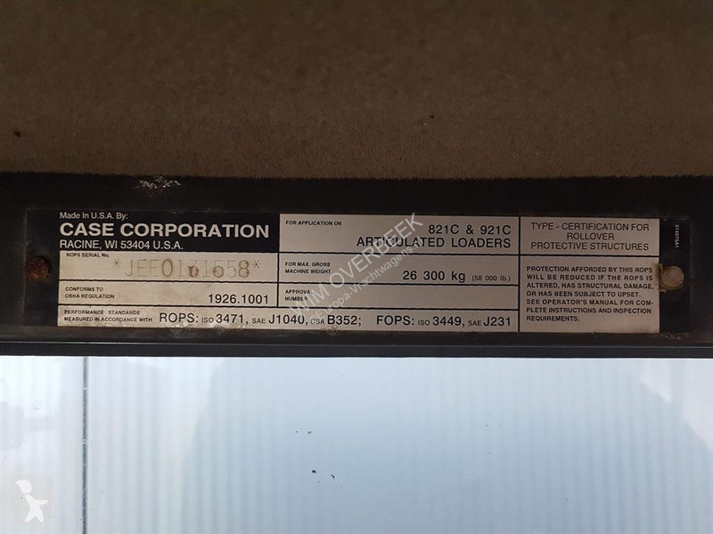 Pezzi di ricambio per mezzi pesanti Case 821C /...
