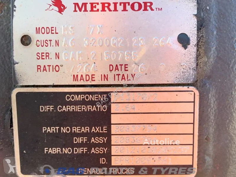 قطع غيار الآليات الثقيلة Meritor Renault P13170